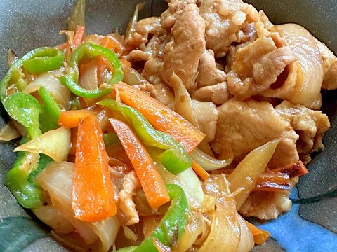 豚肉と野菜のにんにく炒め°・:✿.*.